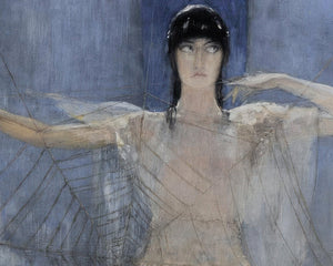 Nikolaos Gyzis "The Spider" (c.1884) - Mabon Gallery