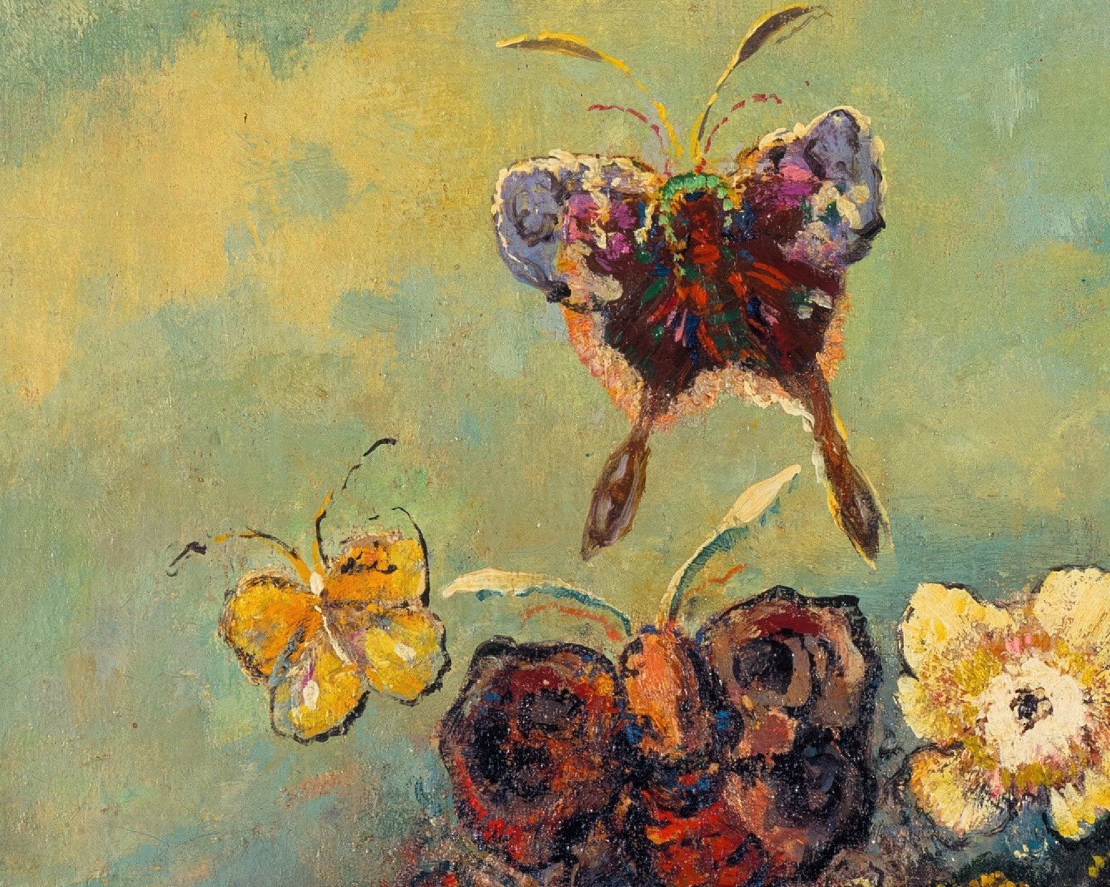 Odilon Redon "Butterflies" (c.1910) - Mabon Gallery