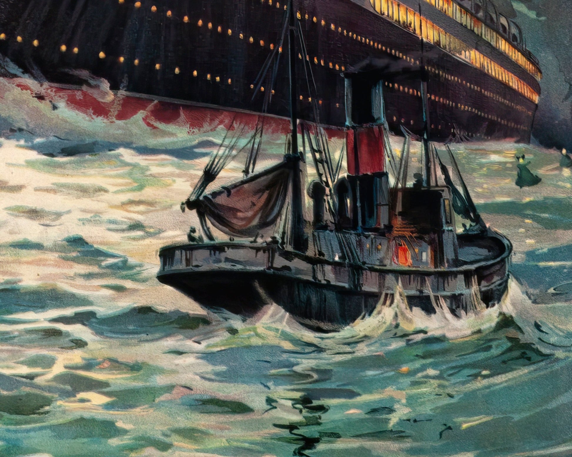 Odin Rosenvinge "Cunard Line: Liverpool, New York & Boston" (c.1907) - Mabon Gallery