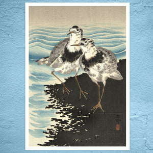 Ohara Koson "Sandpipers" (c.1925) - Mabon Gallery