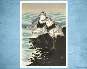 Ohara Koson "Sandpipers" (c.1925) - Mabon Gallery