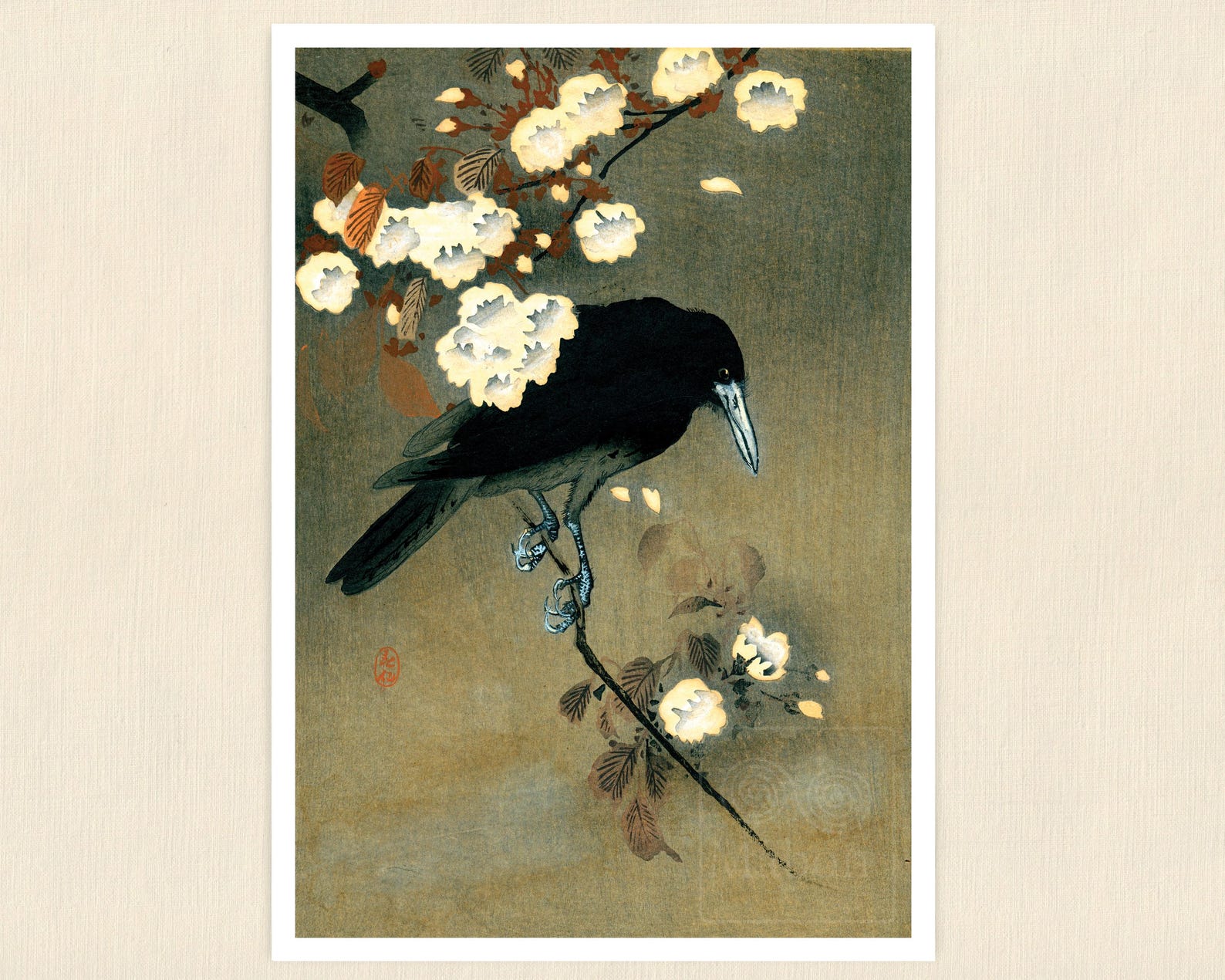 Ohara Koson "The Crows" (c.1920) - Set of 4 Prints - Mabon Gallery