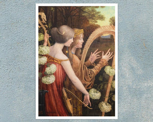 Paul Berthon "Les Musiciennes Dans Un Parc" (c.1905) - Mabon Gallery