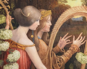 Paul Berthon "Les Musiciennes Dans Un Parc" (c.1905) - Mabon Gallery
