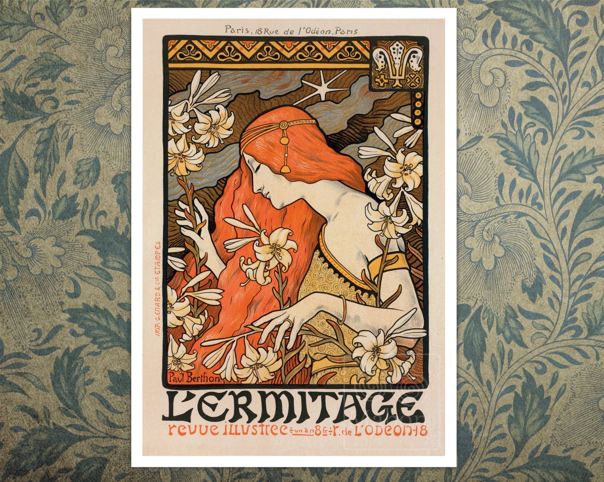 Paul Berthon "Revue L'ermitage" (c.1897) - Mabon Gallery