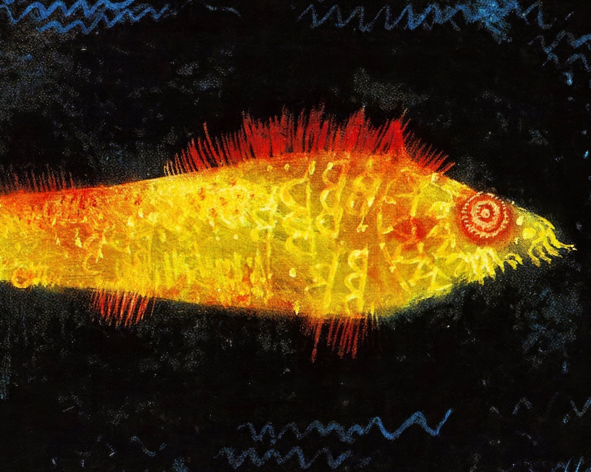 Fish 1925 Webmuseum Klee Paul The Golden Fish