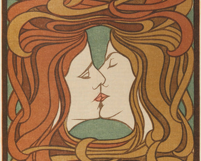 Peter Behrens "The Kiss" (c.1898) - Mabon Gallery