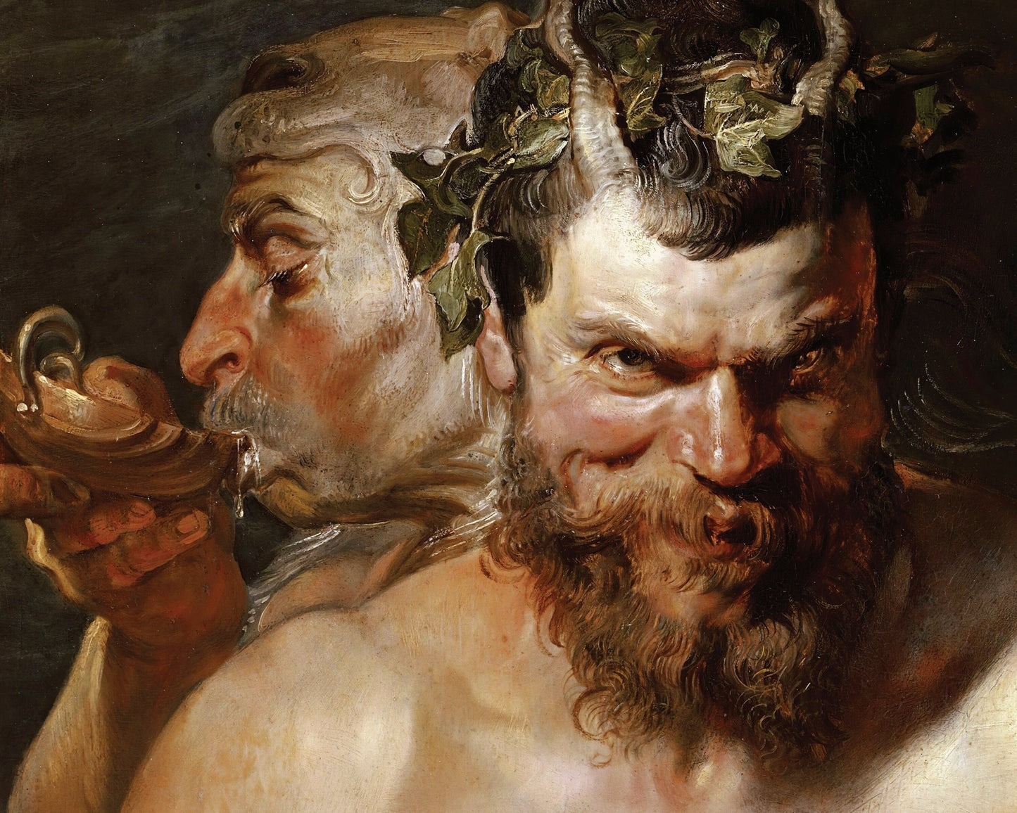 Peter Paul Rubens "Two Satyrs" (c.1618 - 1619) - Mabon Gallery