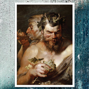 Peter Paul Rubens "Two Satyrs" (c.1618 - 1619) - Mabon Gallery