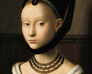 Petrus Christus "Portrait of a Young Girl" (c.1470) - Mabon Gallery