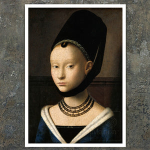 Petrus Christus "Portrait of a Young Girl" (c.1470) - Mabon Gallery