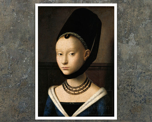 Petrus Christus "Portrait of a Young Girl" (c.1470) - Mabon Gallery