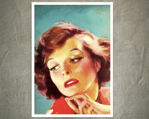 Photo Play Magazine Cover "Katharine Hepburn" by Dan Osher (c.1934) - Mabon Gallery