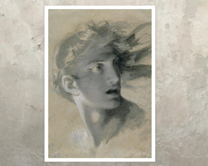 Pierre - Paul Prud'hon "The Head of Vengeance" (c.1804) - Mabon Gallery