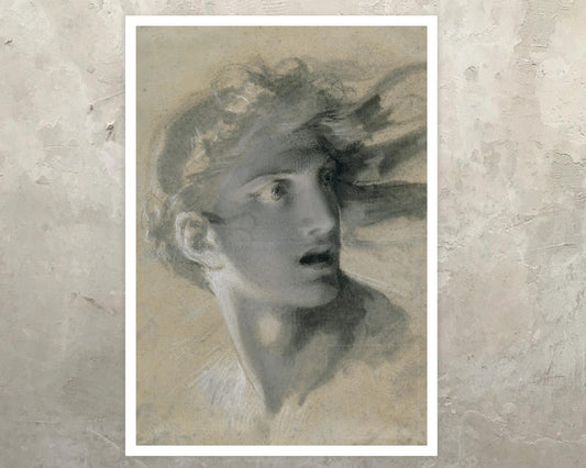 Pierre - Paul Prud'hon "The Head of Vengeance" (c.1804) - Mabon Gallery