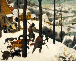 Pieter Bruegel the Elder "Hunters in the Snow" (c.1565) - Mabon Gallery