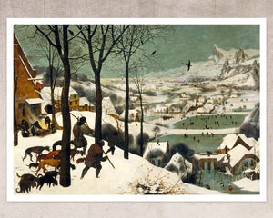 Pieter Bruegel the Elder "Hunters in the Snow" (c.1565) - Mabon Gallery