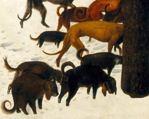 Pieter Bruegel the Elder "Hunters in the Snow" (c.1565) - Mabon Gallery
