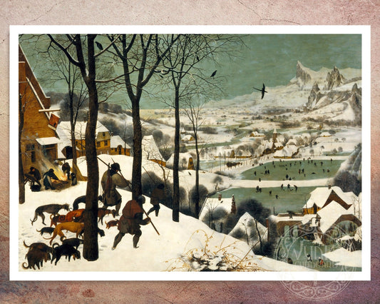 Pieter Bruegel the Elder "Hunters in the Snow" (c.1565) - Mabon Gallery
