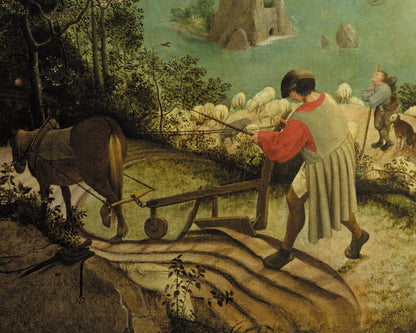 Pieter Bruegel the Elder "Landscape with the Fall of Icarus" (c.1560) - Mabon Gallery