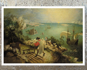 Pieter Bruegel the Elder "Landscape with the Fall of Icarus" (c.1560) - Mabon Gallery