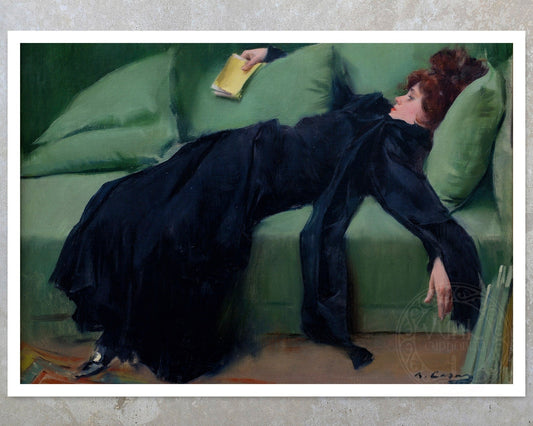 Ramón Casas "The Decadent After The Dance" (c.1899) - Mabon Gallery