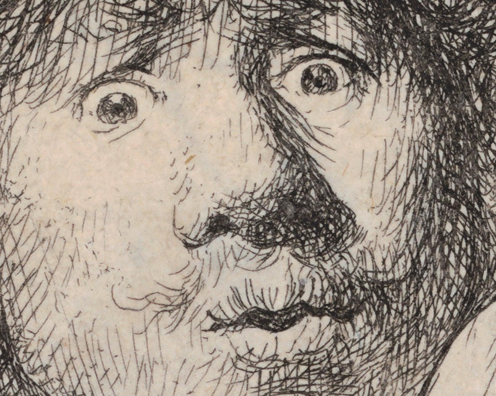 Rembrandt "Self - Portrait" (c.1630) - Mabon Gallery