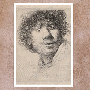 Rembrandt "Self - Portrait" (c.1630) - Mabon Gallery