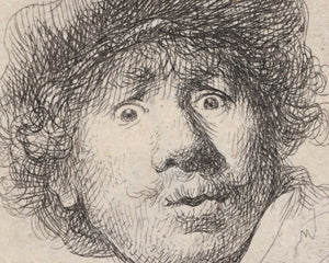 Rembrandt "Self - Portrait" (c.1630) - Mabon Gallery