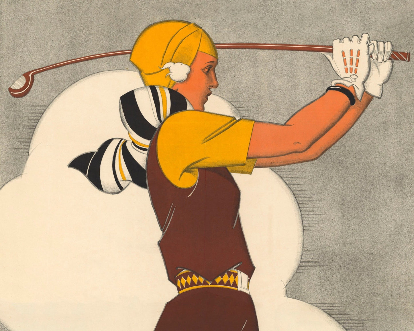 René Vincent "Golf de Sarlabot. Houlgate - Cabourg" (c.1930) - Mabon Gallery