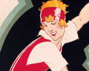 René Vincent "La Racquette Ram a la Vogue - Suzanne Lenglen" (c.1920) - Mabon Gallery