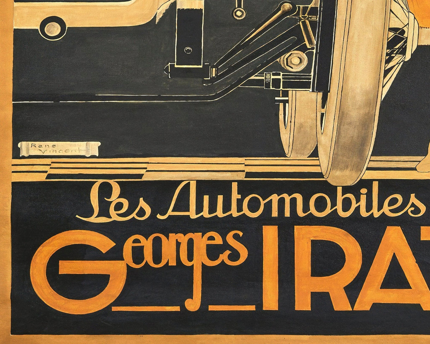 René Vincent "Les Automobiles Georges Irat" (c.1923) - Mabon Gallery