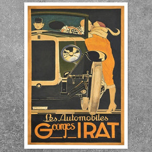 René Vincent "Les Automobiles Georges Irat" (c.1923) - Mabon Gallery