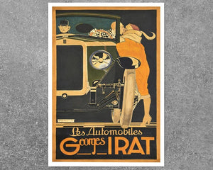 René Vincent "Les Automobiles Georges Irat" (c.1923) - Mabon Gallery