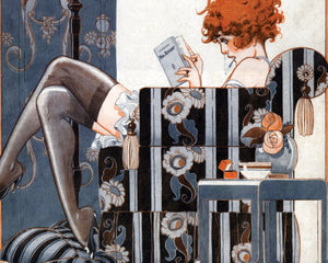 René Vincent "Son Breviaire" La Vie Parisienne Magazine Cover Artwork (c.1920) - Mabon Gallery