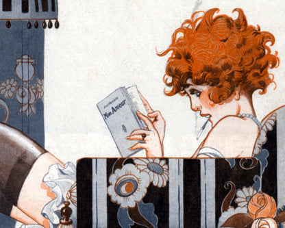 René Vincent "Son Breviaire" La Vie Parisienne Magazine Cover Artwork (c.1920) - Mabon Gallery