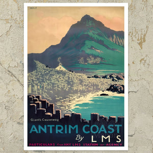 R.G Prail "Giants Causeway, Antrim Coast by LMS" (c.1930) - Mabon Gallery