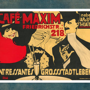 Rob Reimann "Café Maxim, Interessantes Großstadtleben" (c.1900) - Mabon Gallery