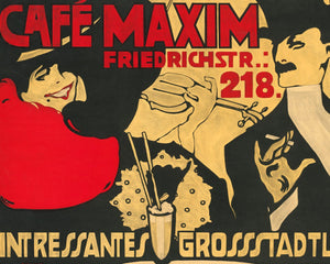 Rob Reimann "Café Maxim, Interessantes Großstadtleben" (c.1900) - Mabon Gallery