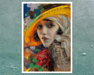 Rolf Armstrong "Bebe Daniels" Photoplay Magazine Artwork (c.1921) - Mabon Gallery