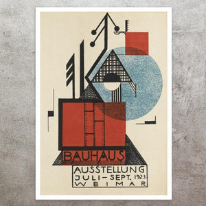Rudolf Baschant "Bauhaus Ausstellung Weimar" (c.1923) Art Exhibition Poster - Mabon Gallery