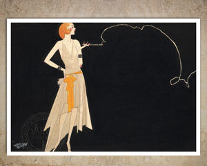 Russell Patterson "Where There's Smoke There's Fire" (c.1927) - Mabon Gallery