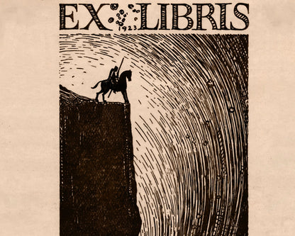 Sidney Hunt "B Sowerby" (1923) Ex - Libris / Bookplate Illustration - Mabon Gallery