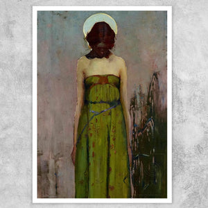 Sidney Long "Sadder than a Single Star that Sets at Twilight in a Land of Reeds" (c.1899) - Mabon Gallery