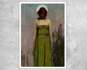 Sidney Long "Sadder than a Single Star that Sets at Twilight in a Land of Reeds" (c.1899) - Mabon Gallery