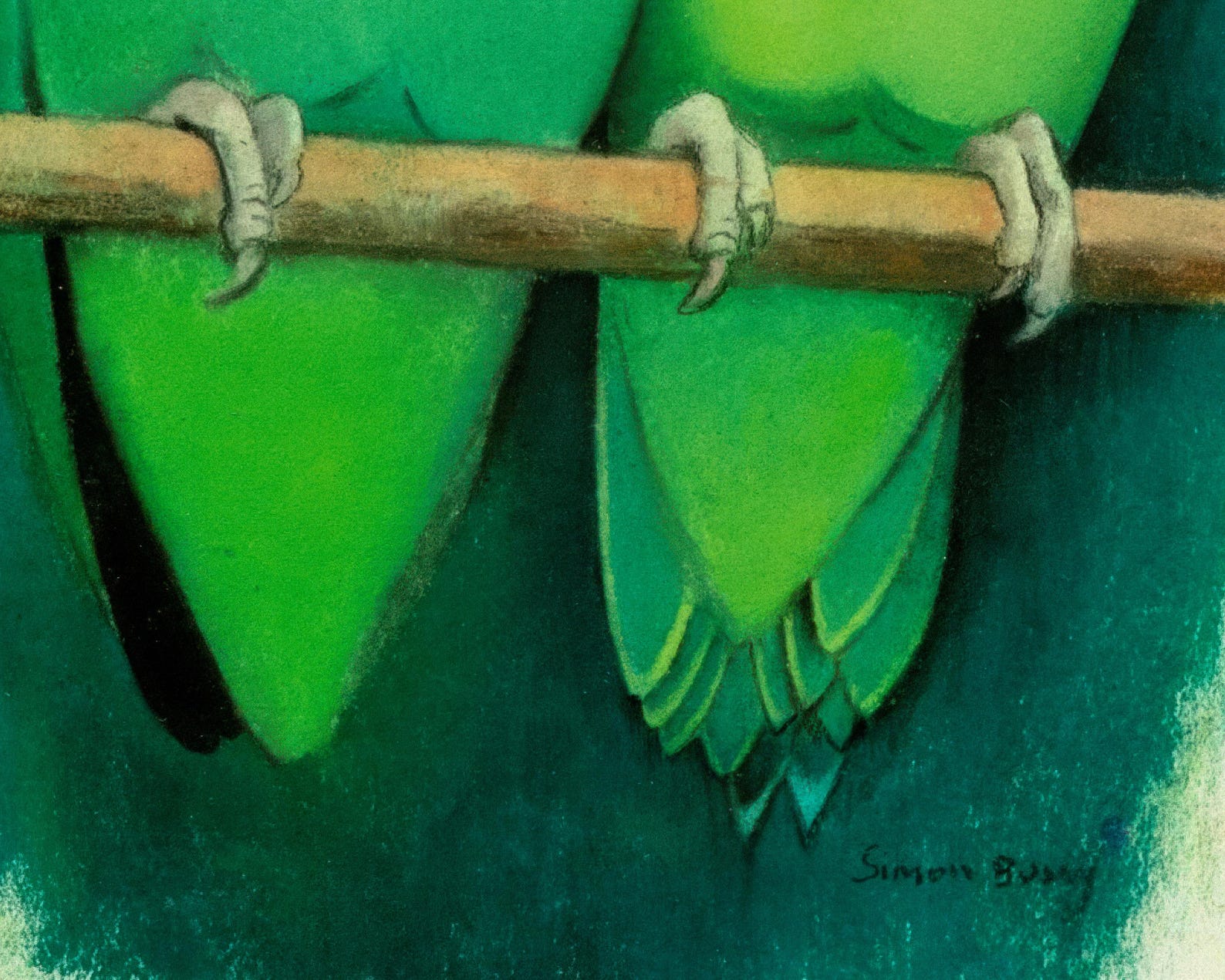 Simon Bussy "Deux Perroquets" (c.1935) - Mabon Gallery