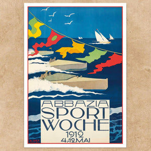 Stephanie Glax "Abbazia Sport Woche" (c.1912) - Mabon Gallery