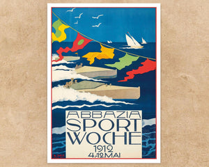 Stephanie Glax "Abbazia Sport Woche" (c.1912) - Mabon Gallery