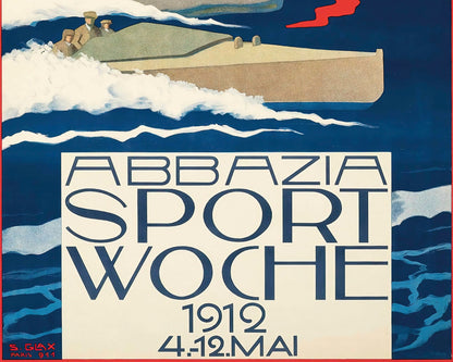 Stephanie Glax "Abbazia Sport Woche" (c.1912) - Mabon Gallery