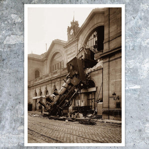 Studio Lévy "Train Wreck at Montparnasse Station, Paris" (c.1895) - Mabon Gallery
